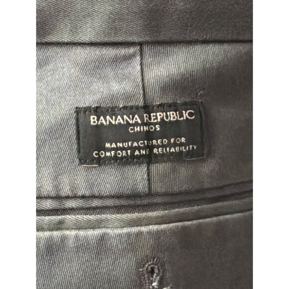 Banana Republic Dark Gray Chino Men’s Pants Size 36 x 32 - Picture 6 of 9
